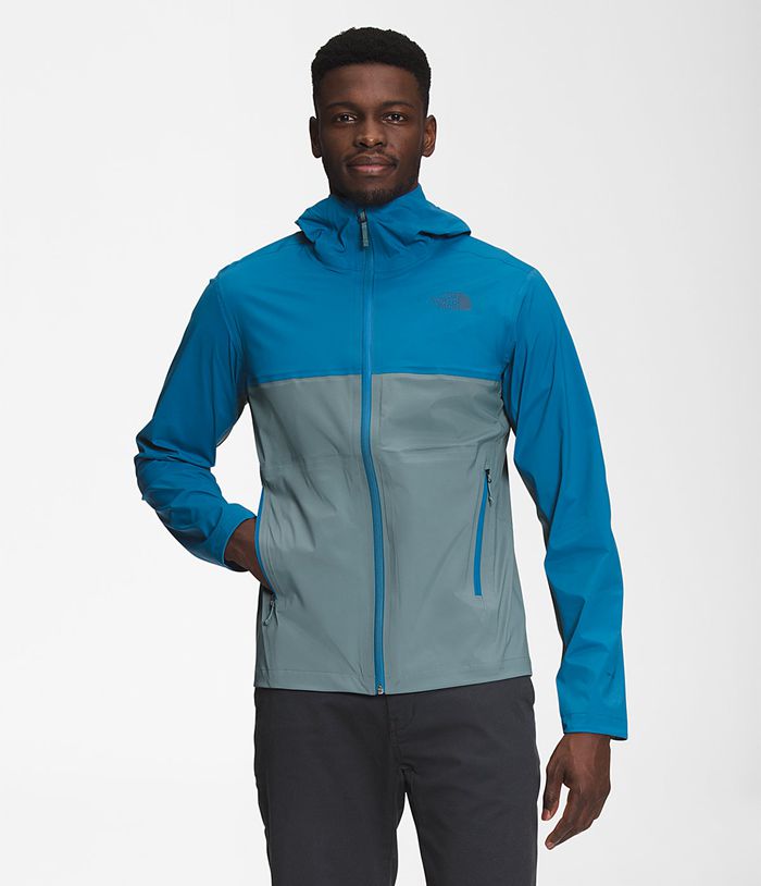 Chubasquero The North Face Hombre Azules/Gris West Basin Dryvent™ 19536PMZR